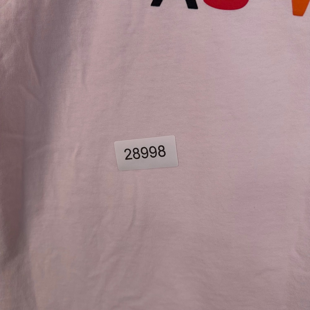 Marc Jacobs Shirt Adult Large Pink Rainbow Logo Perfect Pride GWP Graphic Tee - Picture 8 of 8